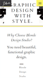 Mobile Screenshot of blondedesignstudio.com